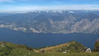 Blick vom Monte Baldo auf den Gardasee