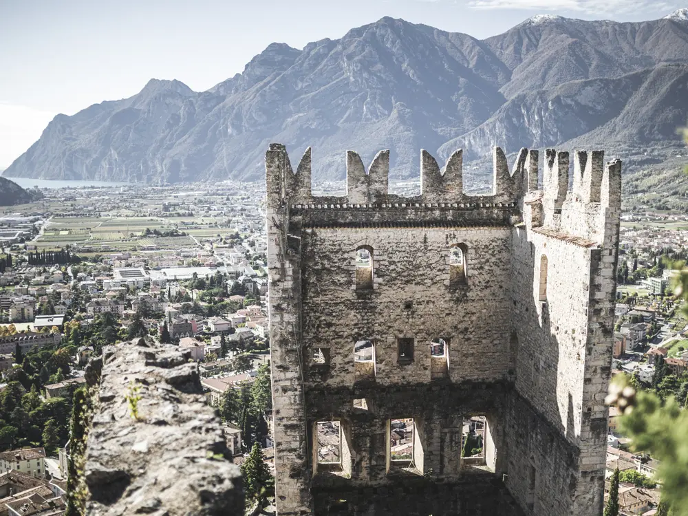 Blick auf die Burg von Arco