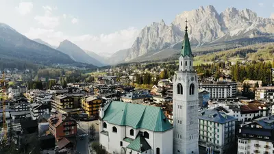 Blick auf Cortina d´Ampezzo