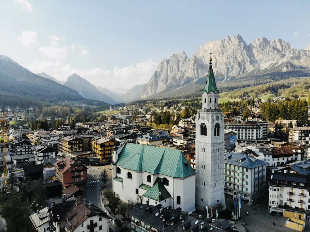 Blick auf Cortina d´Ampezzo