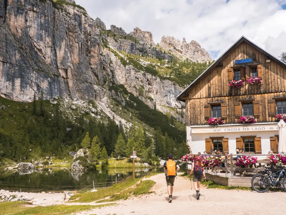 Wandern bei Cortina d´Ampezzo am Rifugio Palmieri