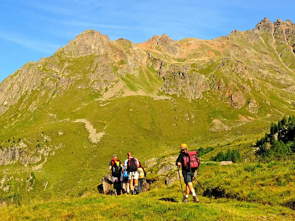 Wanderer im Naturpark Adamello-Brenta