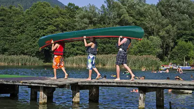 Die beiden Seen im Valsugana laden zum Wassersport ein.