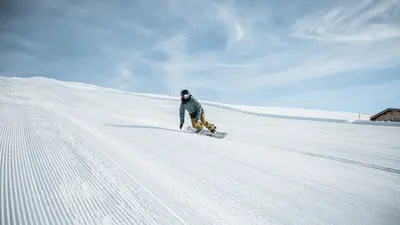 Snowboarder in Hochwang