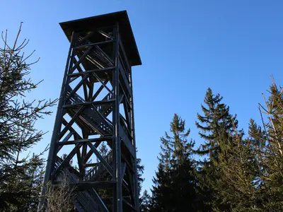 Turmweg Aussichtsturm Langdorf - Burgruine Weißenstein