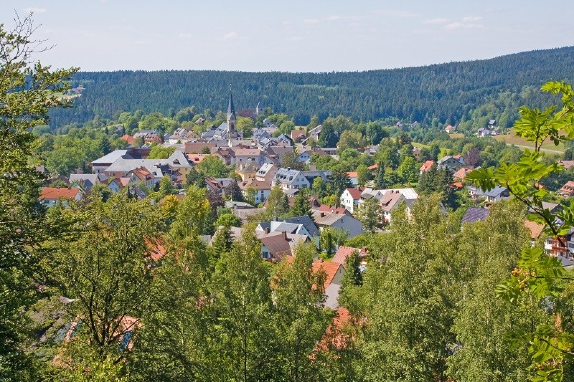 Blick auf Bischofsgrün