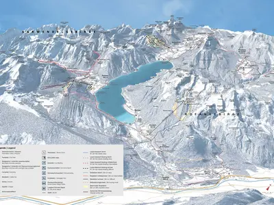 Pistenplan Steinberg am Rofan - Rofanlifte