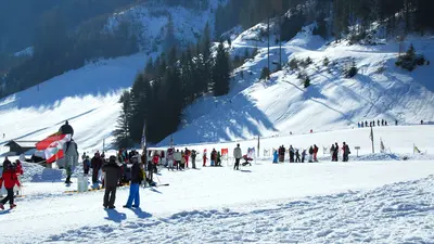 Blick auf die Pisten der Planberg- und Wiesenlifte