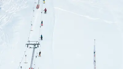 Blick auf den Planberglift