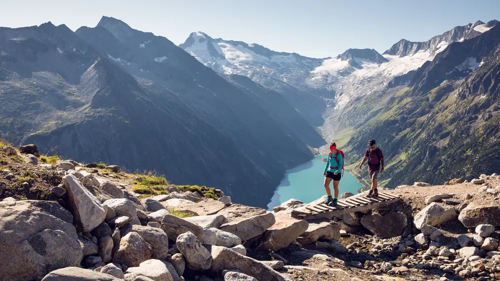 Olperer Brücke in den Zillertaler Alpen