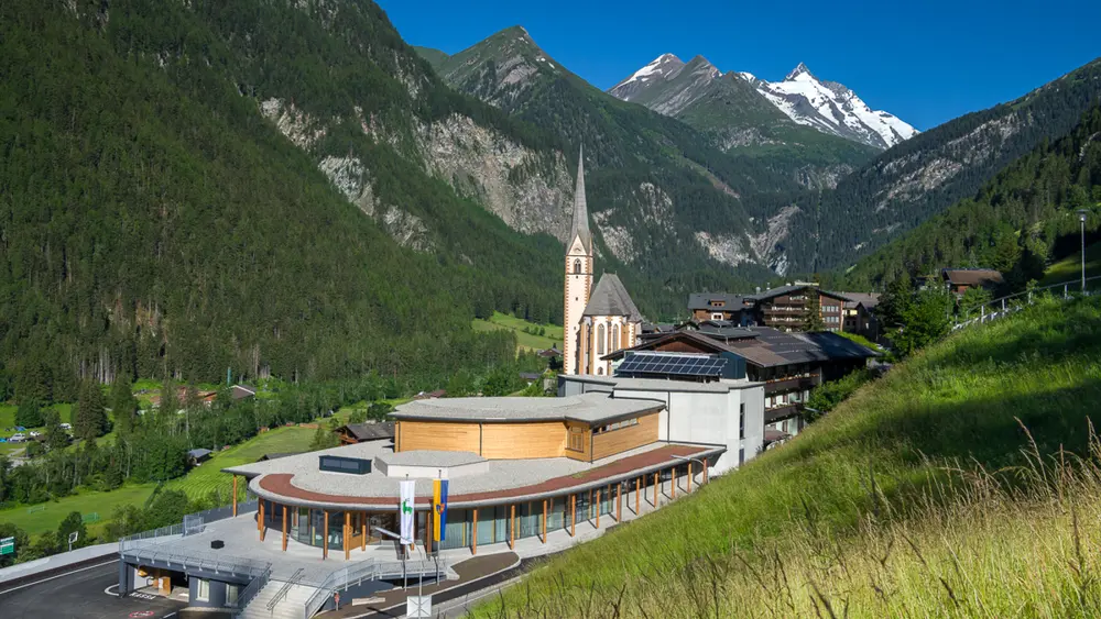 Blick auf das Haus der Steinböcke