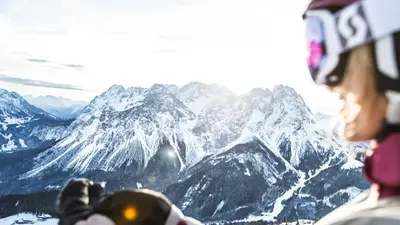 Ausblick vom Skigebiet Grubigstein