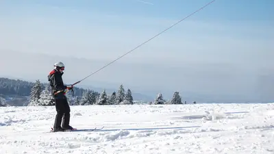 Schlepplift in der Ski- und Rodelarena Hoherodskopf