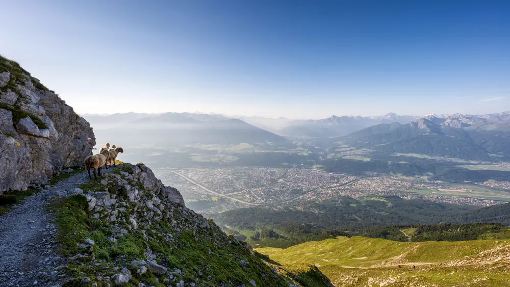Nordkette mit Blick auf Innsbruck