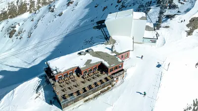 Sonnenterasse auf der Lagalb