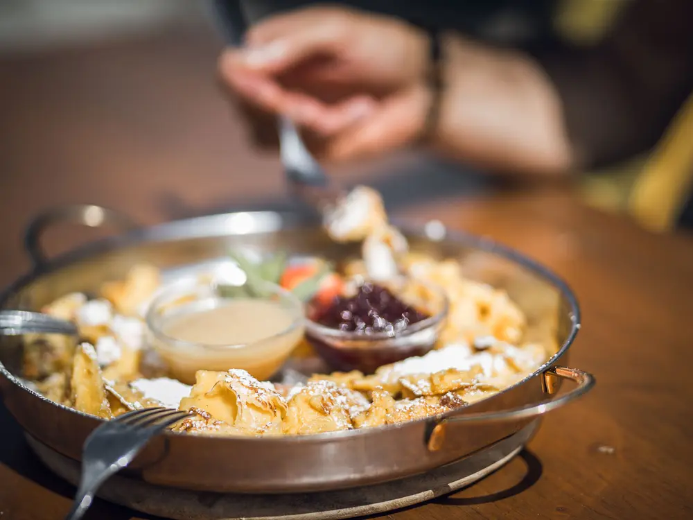 Leckerer Kaiserschmarrn auf der Berghütte