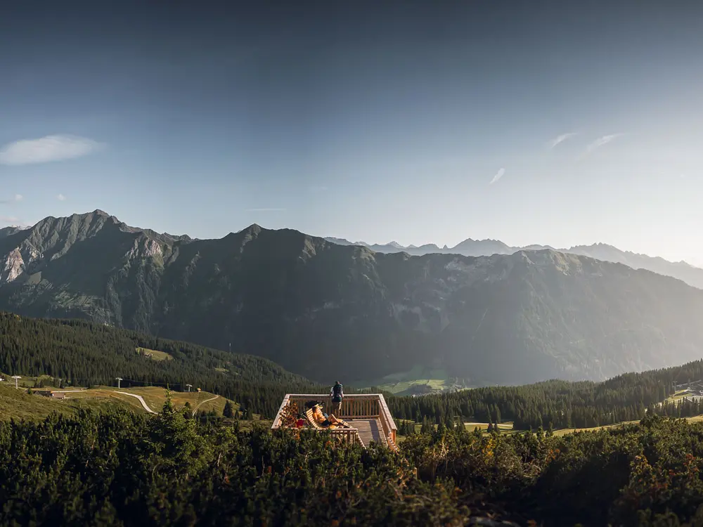 Grandioser Ausblick über die Bergwelt