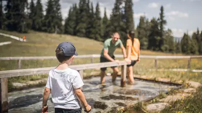 Wasserbecken in der BergErlebnis-Welt