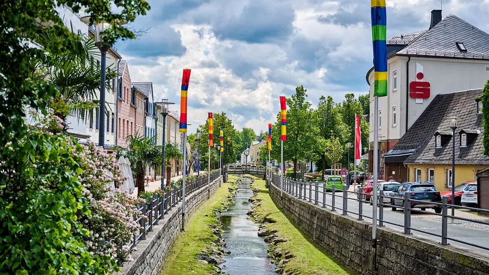 In Münchberg beginnt der fränkische Gebirgsweg im Fichtelgebirge