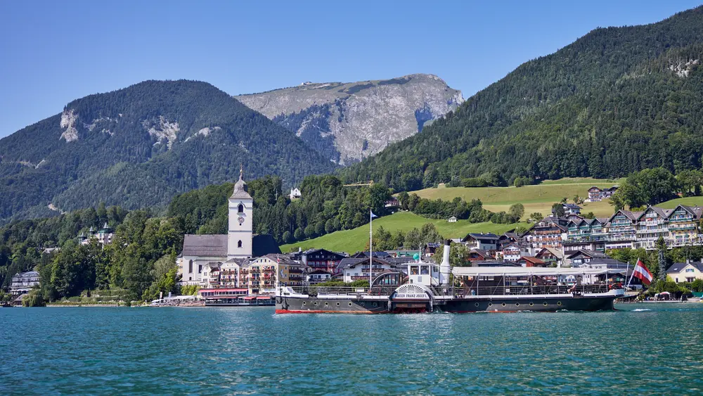 Mit dem Schiff auf dem Wolfgangsee