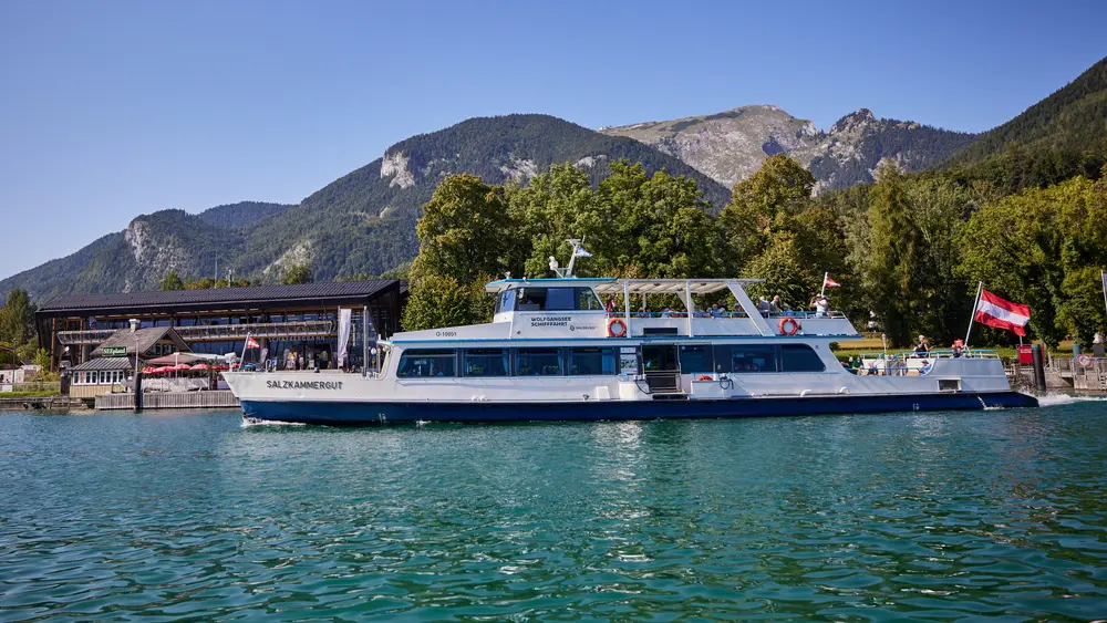 Mit dem Schiff auf dem Wolfgangsee