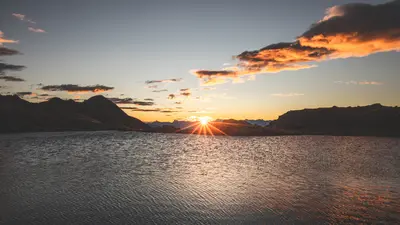 Das Ultental bei Sonnenuntergang