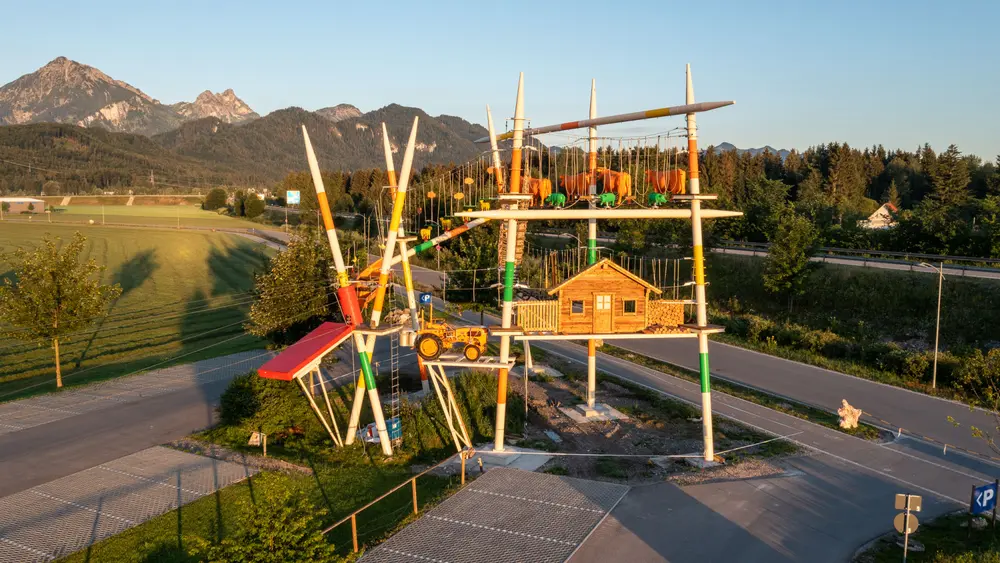 Impressionen aus dem Hochseilgarten Füssen