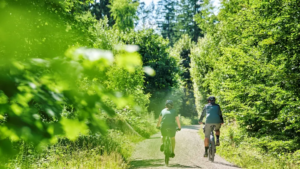 Radfahren auf dem Fichtelperlen Radweg