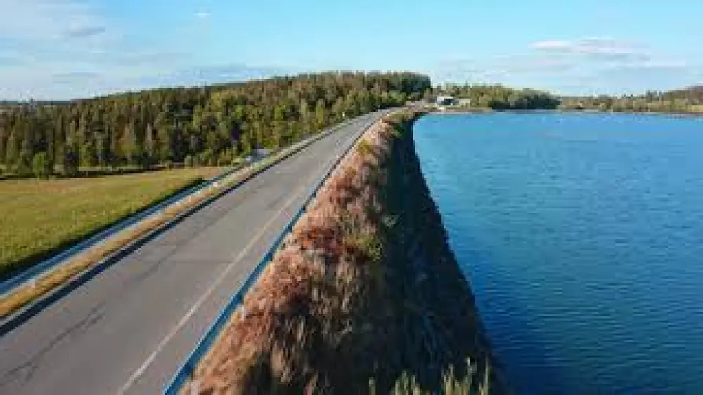 Die Förmitztalsperre in Schwarzebnabch an der Saale