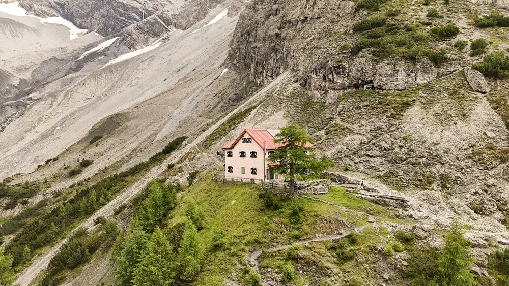 Berglhütte am Ortler