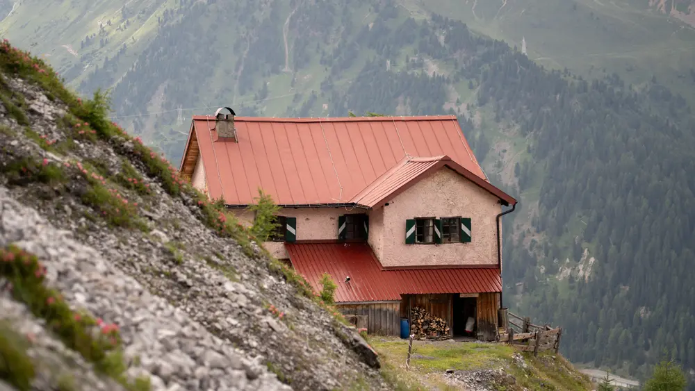 Berglhütte am Ortler
