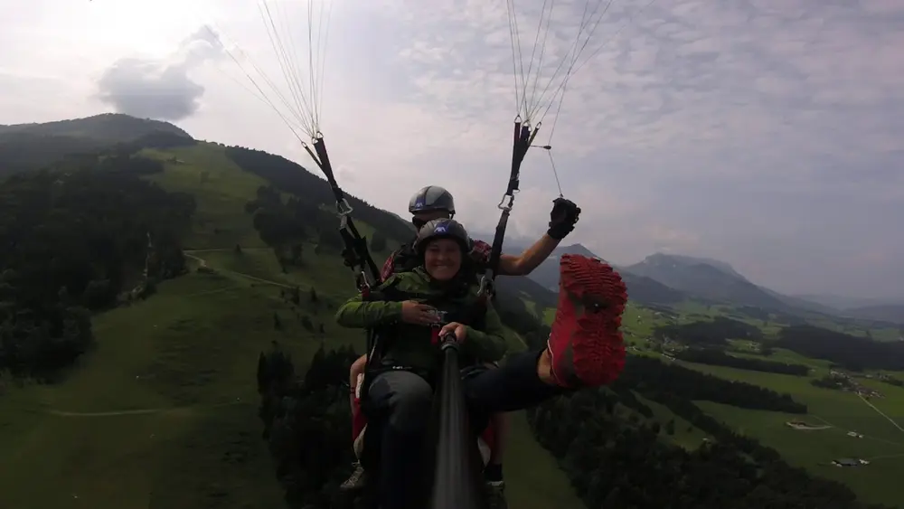Paragleiten am Unterberg in Kössen/Kaiserwinkl