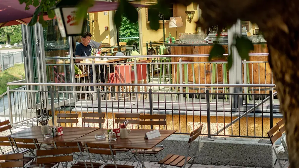 Gastgarten im Gasthof Kamml