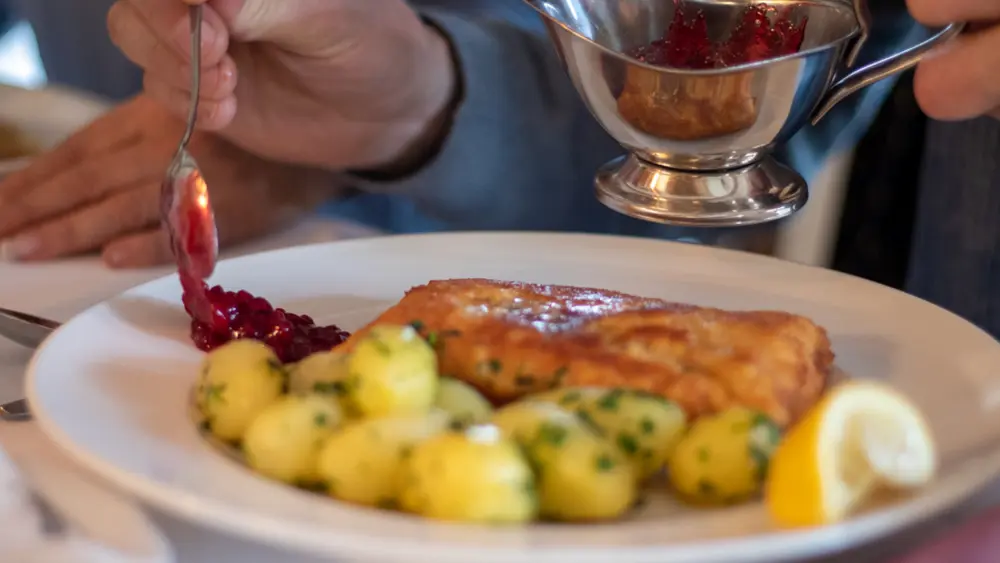 Deftige Speisen im Gasthaus Überfuhr