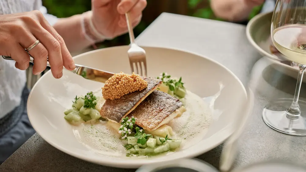 Essen im Restaurant Königgut