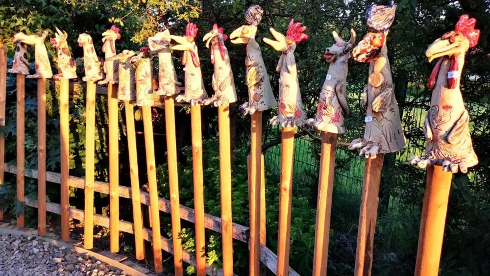 Keramik im Garten in Elixhausen