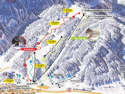 Pistenplan Wanklifte Oberammergau
