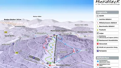 Pistenplan Hundseck - Bühlertallift