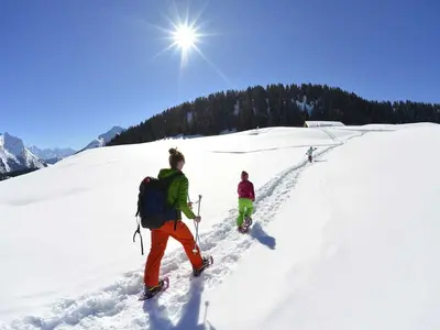 Schneeschuhwanderer © David Machet