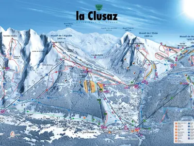 Pistenplan La Clusaz