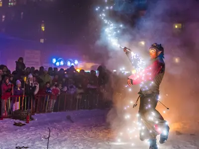Ski Show in Les Arcs © andyparant.com