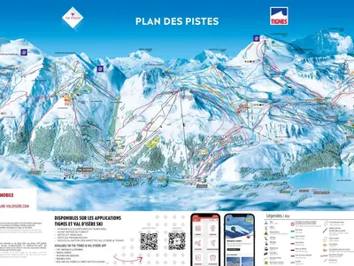 Pistenplan Tignes