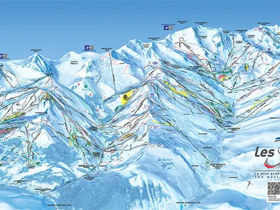 Pistenplan Les Trois Vallées