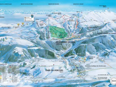Pistenplan Lans-en-Vercors