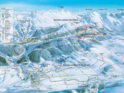 Pistenplan Lans-en-Vercors