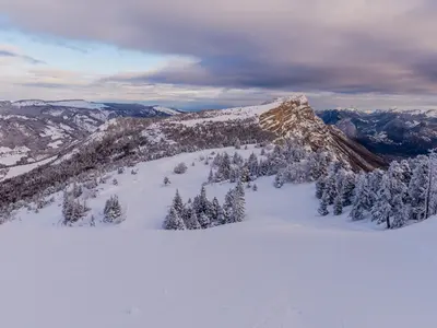 Winterlandschaft Lans-en-Vercors © P.Lonchampt 