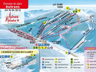 Pistenplan Autrans