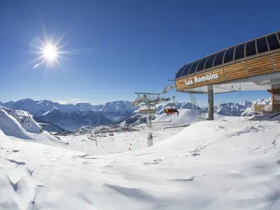 Bergstation Les Romains in Alpe d'Huez © Laurent Salino / Alpe d?Huez Tourisme