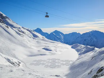 Gondel im Skigebiet d´Alpe Huez © Cyrille Quintard