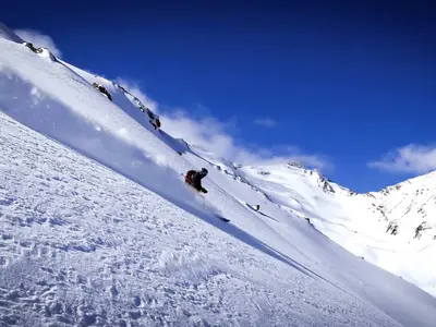 Freerider bei der Abfahrt © Jan NOVAK / OTI Pays des Écrins
